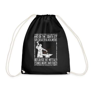 Le 8ème jour Forge du forgeron - Sac de sport léger - noir - Devant