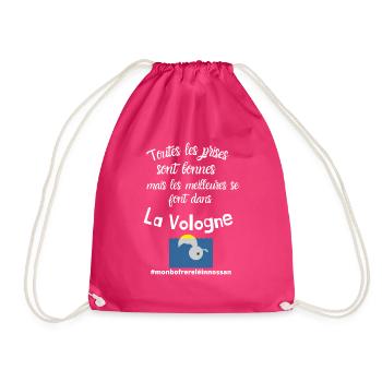 T-shirt meilleures prises dans la Vologne humour - Sac de sport léger - fuchsia - Devant