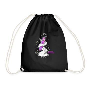 Mady Piercing Final - Drawstring Bag - black - Front