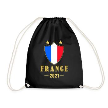 France France Football - Sac de sport léger - noir - Devant