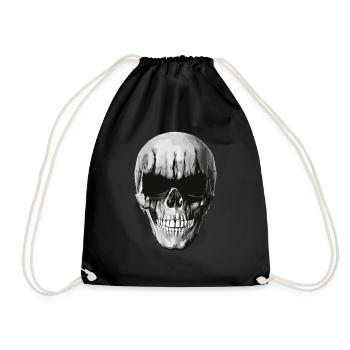 Crâne de Black Metal - Sac de sport léger - noir - Devant