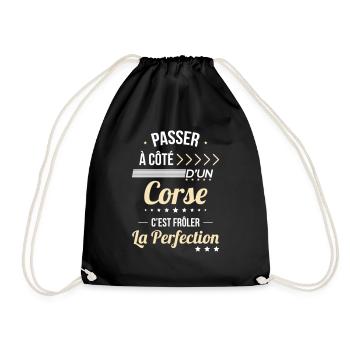 Corse - Frôler la perfection - Sac de sport léger - noir - Devant