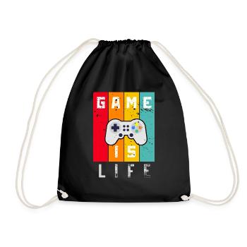 Jouer au jeu, c’est ma vie - Sac de sport léger - noir - Devant