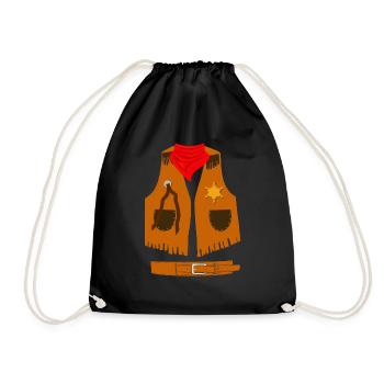 Costume de cow-boy - Sac de sport léger - noir - Devant