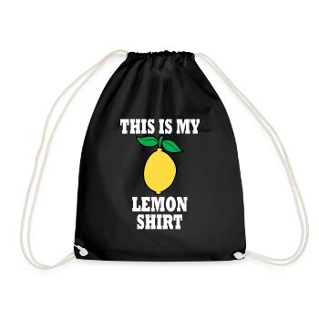 Lemon Juice Lemonade Citrus Fruits - Drawstring Bag - black - Front