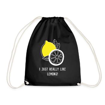 Citrons Ironic Quote Summer Citrus Fruits - Sac de sport léger - noir - Devant