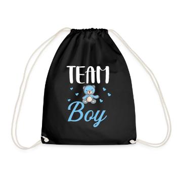 Team boy cadeau original baby shower - Sac de sport léger - noir - Devant