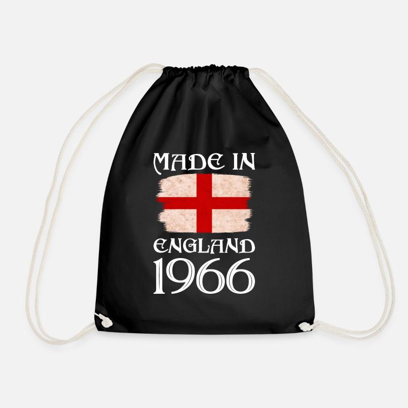 Made in England 1966 - St George's Day - English - Drawstring Bag - black