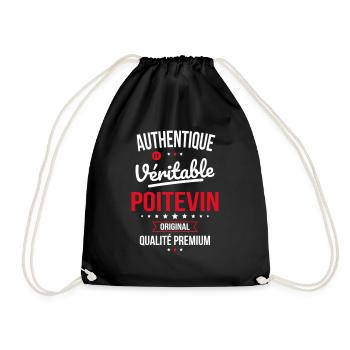 Authentique et véritable Poitevin - Original - Sac de sport léger - noir - Devant