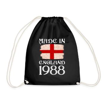Made in England 1988 - St George's Day - English - Drawstring Bag - black - Front