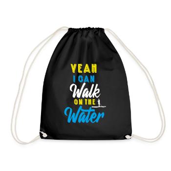 Je peux marcher sur l'eau - Stand up paddle - Sac de sport léger - noir - Devant