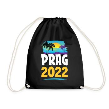 Prague 2023 - Drawstring Bag - black - Front
