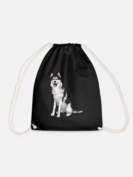 Alaskan Malamute Hund - Turnbeutel - Schwarz