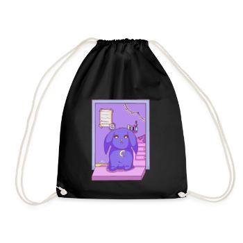 Lofi Vibe Bun - Drawstring Bag - black - Front