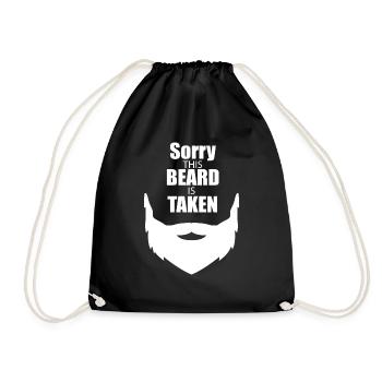 T-shirt homme Désolé que cette barbe soit prise - Sac de sport léger - noir - Devant