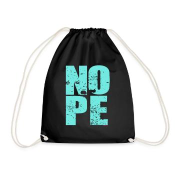 NOPE - don't be a yes-man! - Drawstring Bag - black - Front