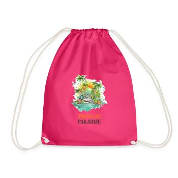 Paradis Tropical - Sac de sport léger - fuchsia - Devant