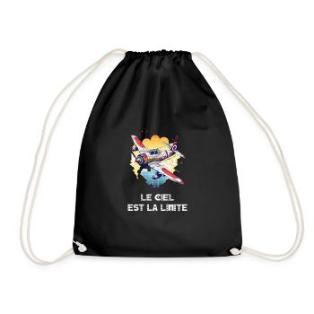Le ciel est la limite - Sac de sport léger - noir - Devant