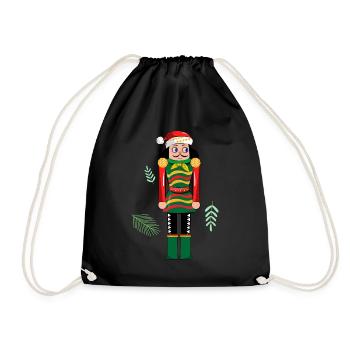 Mexican Nutcracker - Drawstring Bag - black - Front