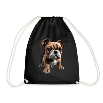Propriétaires de chiens Chien Bulldog Chiens Propriétaires de chiens - Sac de sport léger - noir - Devant