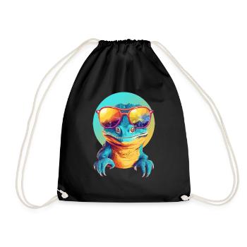 Mali le lézard - Sac de sport léger - noir - Devant