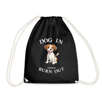 Bureau de chien Chien Propriétaire de chien Chiot Travail de travail - Sac de sport léger - noir - Devant
