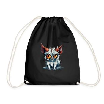 Ougo the streum - Drawstring Bag - black - Front