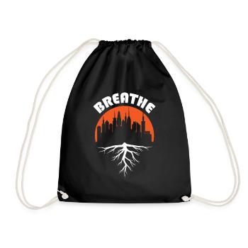 Forest or Building Save Nature - Drawstring Bag - black - Front
