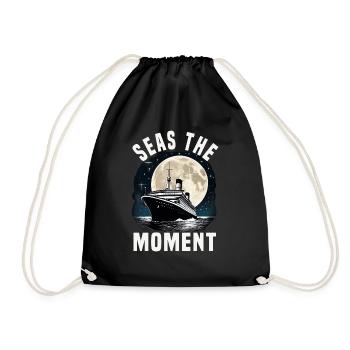 Seas The Moment Cruise Ship Vacation Group - Turnbeutel - Schwarz - Vorne