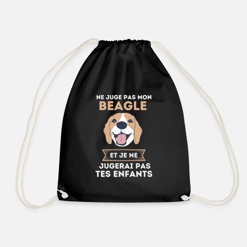 Ne juge pas mon beagle - Sac de sport léger - noir