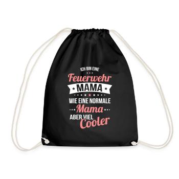 Maman pompier comme une maman normale beaucoup plus cool - Sac de sport léger - noir - Devant