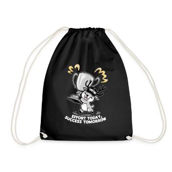 Effort Today Success Tomorrow - Drawstring Bag - black - Front