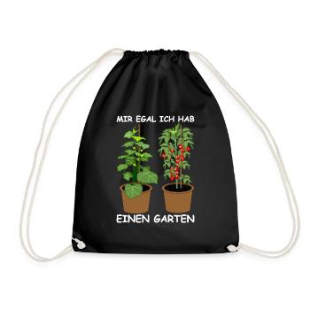 Je m’en fiche, j’ai un jardin - Sac de sport léger - noir - Devant