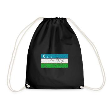 Ouzbékistan - Sac de sport léger - noir - Devant