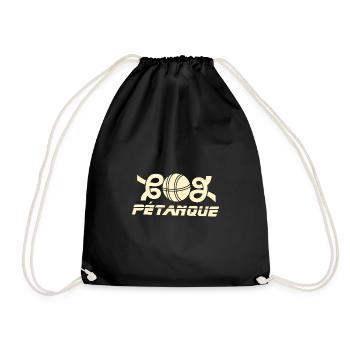 Emblème de la boule de petanque Go - Sac de sport léger - noir - Devant