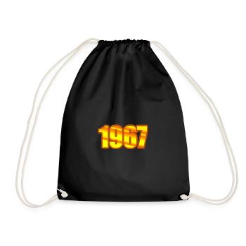 Year 1967 - Drawstring Bag - black - Front