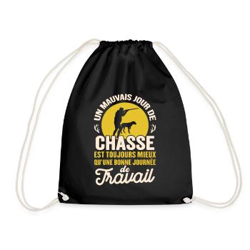 Mauvais Jour De Chasse Mieux Qu'un Jour De Travail - Sac de sport léger - noir - Devant