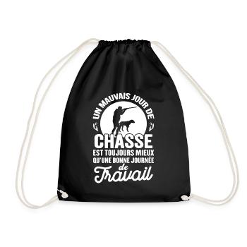 Mauvais Jour De Chasse Mieux Qu'un Jour De Travail - Sac de sport léger - noir - Devant