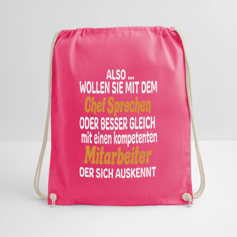 Wollen Sie Mit Chef Sprechen Oder Mitarbeiter Turnbeutel