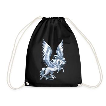 Pegasus Floating - Drawstring Bag - black - Front