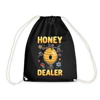 Honey Dealer Beekeeper Bee Whisperer Bee - Drawstring Bag - black - Front