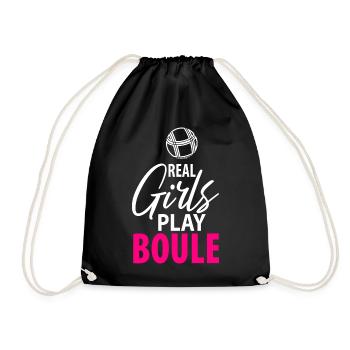 Pétanque Pétanque Pétanque Pétanque Femmes Femmes Filles - Sac de sport léger - noir - Devant