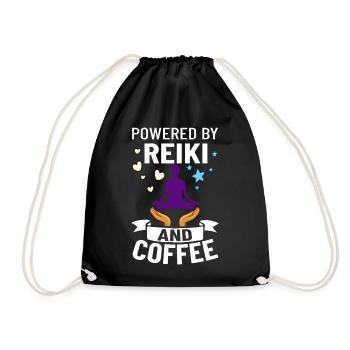 Reiki Healer Energy Healing Music Master Stone - Drawstring Bag - black - Front