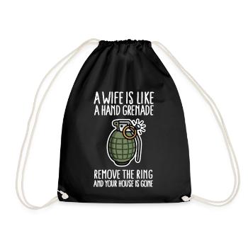Drôle JGA soldaat enterrement de vie de garçon militaire - Sac de sport léger - noir - Devant