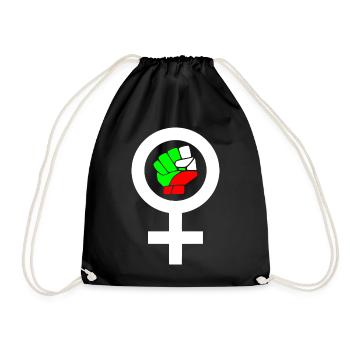 Women life freedom - Turnbeutel - Schwarz - Vorne