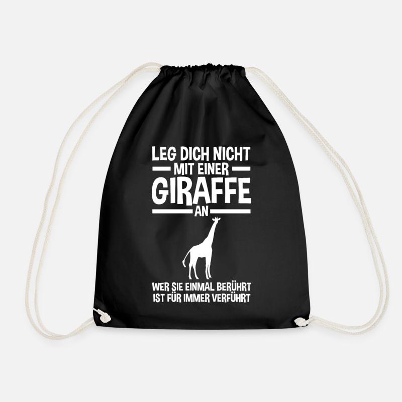 Giraffe Giraffen - Turnbeutel - Schwarz