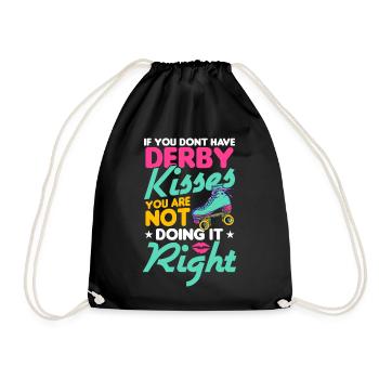 design de patins à roulettes - Sac de sport léger - noir - Devant