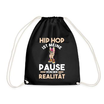 Hip Hop Tänzer - Turnbeutel - Schwarz - Vorne