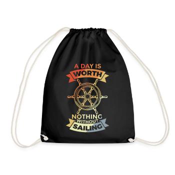 Voile d'époque - Sac de sport léger - noir - Devant