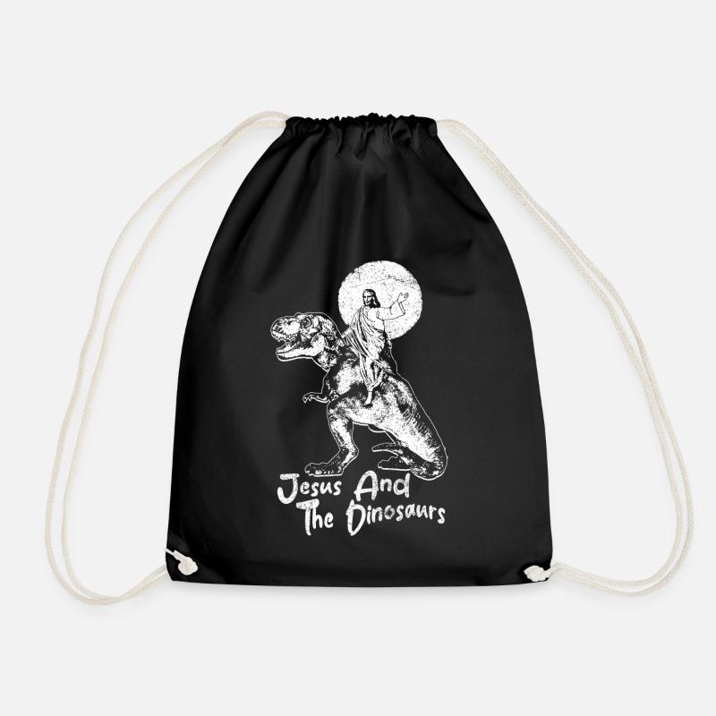 Funny Animals - Drawstring Bag - black